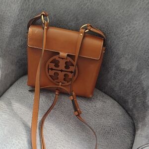 Tory Burch Brown Leather Crossbody Bag